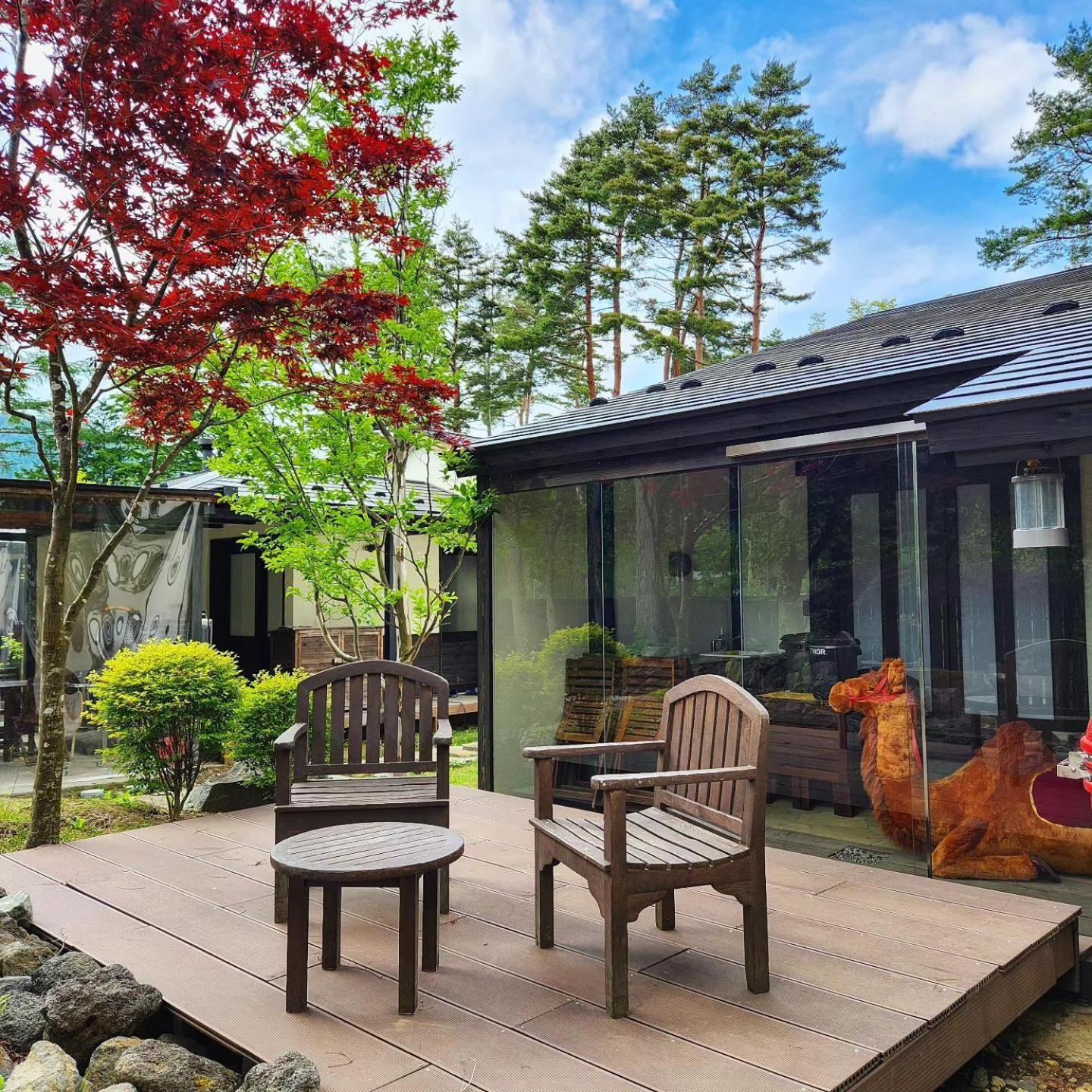 Glamping Villa Hanz Kawaguchiko Fujikawaguchiko Buitenkant foto
